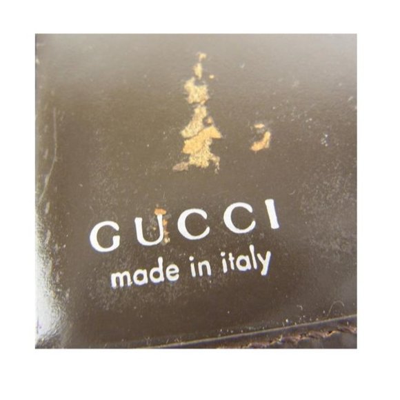 Vintage Gucci Brown Patent Leather Large GG Logo Wallet - Picture 6 of 6